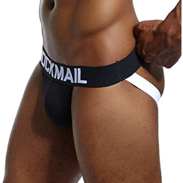 2025 Senaste Modell Herr Jockstrap Underkläder Bred Bälte Atletisk Stöd Herr Trosor Sport Underkläder Jock Strap 204svart XX-Large