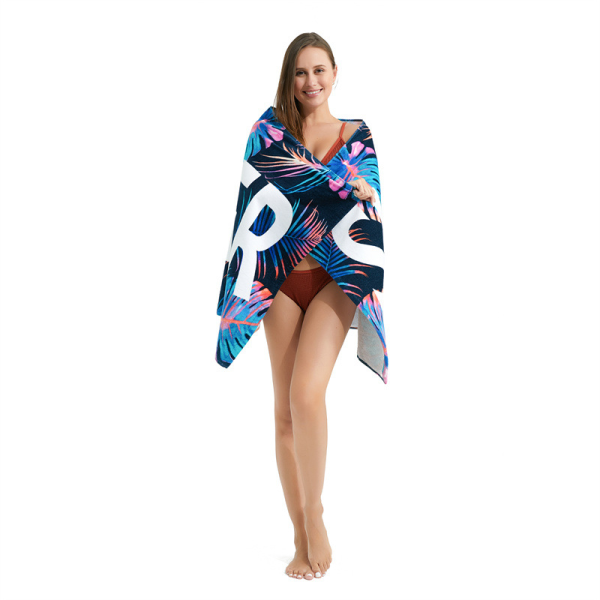 Active Printed Cut Velvet Loop Beach Simning Ren bomull style 2 145*70cm