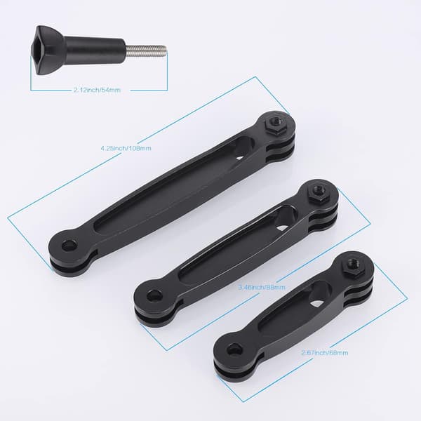 Hjälmförlängningsarmkit i aluminiumlegering - 3 i 1