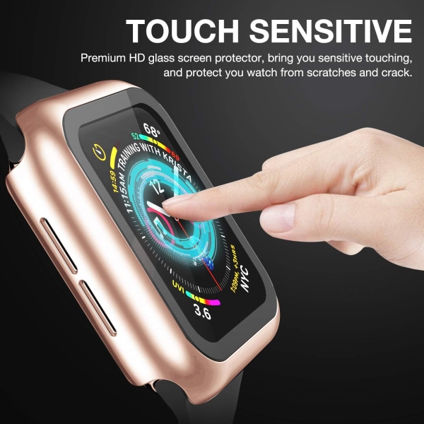Case som är kompatibelt med Apple Watch 38MM-serien rose gold For Series 3/2/1 38mm