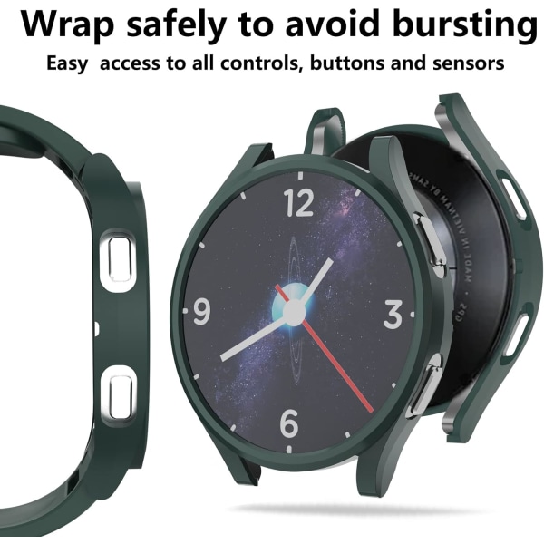 [5+6 Pack] Kompatibel Samsung Galaxy Watch 5/4 skärmskydd och
