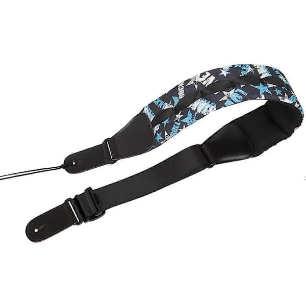 Anti-Stretch Gitarrrem Andningsbar Gitarrslinga Justerbar Design Stressreducerande Bred Form För Musiker 1-pack