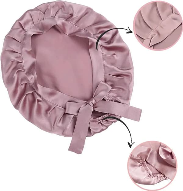 Silke sovehette / nattlue rosa