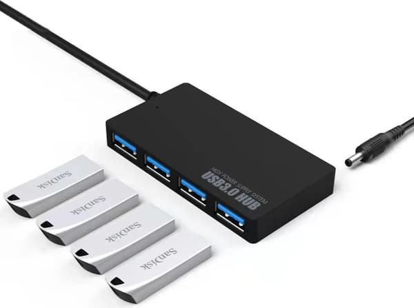USB 3.0-hub med 4 porter