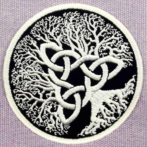 Livets Træ Yggdrasil Patch - Broderet Strygemærke