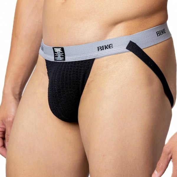 2025 Senaste Modell Atletisk Simmare Jockstrap | Lättviktig Fukttransporterande Påse för Svetthantering | Smal 1-tums Elastisk Midjeband Svart