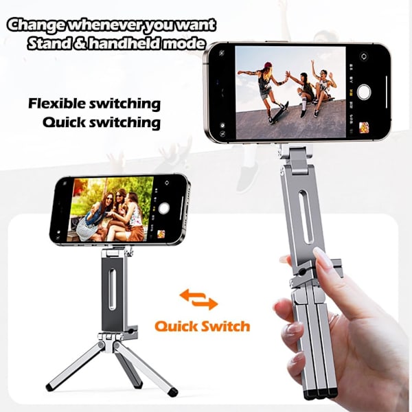 2025 Senaste Modellen Nixive Magnetisk Telefonhållare Stativ – Mini Tripod Pro med Starkt Grepp, Justerbart Ställ för iPhone och Android, Pe