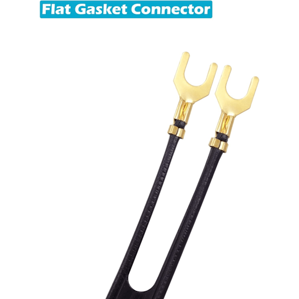 Högkvalitativt, helt nytt 2-pack guldpläterad 75 Ohm till 300 Ohm UHF/VHF/FM Matchande Transformator Konverter Adapter med F-typ Hona