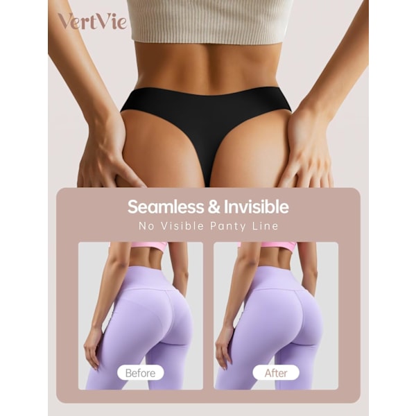 2025 Senaste Modellen Sömlös Trosa för Kvinnor Osynlig Anti Camel Toe Underkläder Tränings Trosor Sexig Bekväm G-String Trosor B
