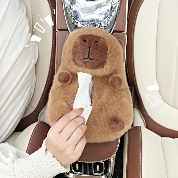 Plys Capybara Bilservietboks