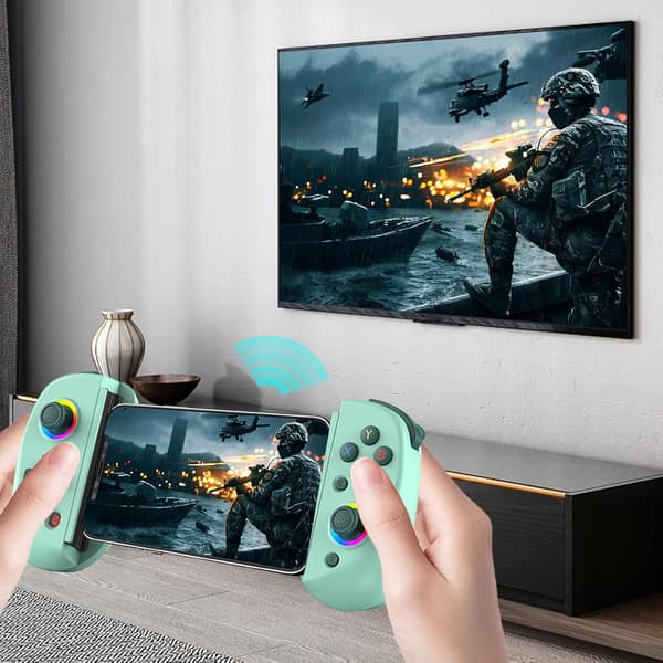 2025 Seneste Model Mobil Trådløs Gamepad med Hall Effects Gaming Telefon Controller Bluetooth-kompatibel Mobil Spilcontroller til iPhone
