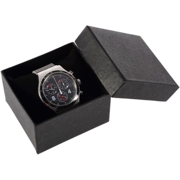 Presentförpackning för en watch med kudde - Organizer i kartong, case (svart)