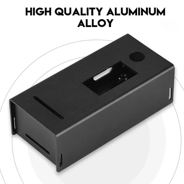 Aluminiumlegeringsfodral för Raspberry Pi ZERO Svart