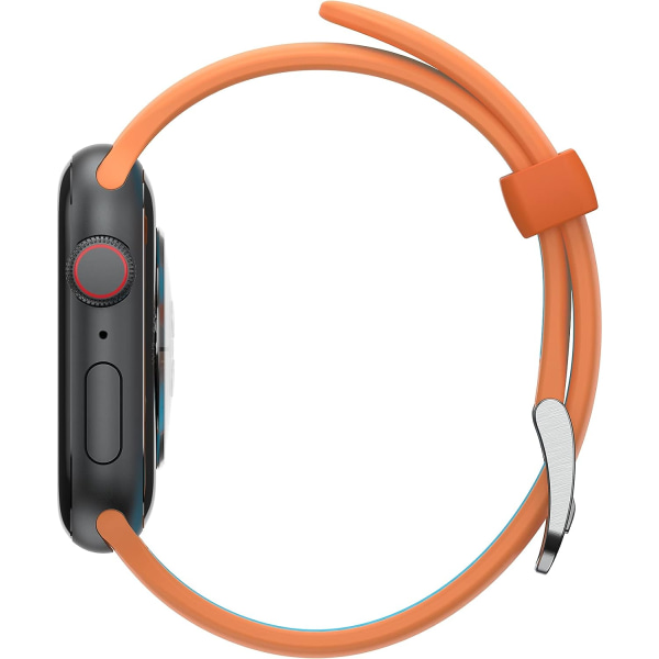 Heldagsband för Apple Watch 42mm/44mm/45mm Orange/Blue 42/44/45mm