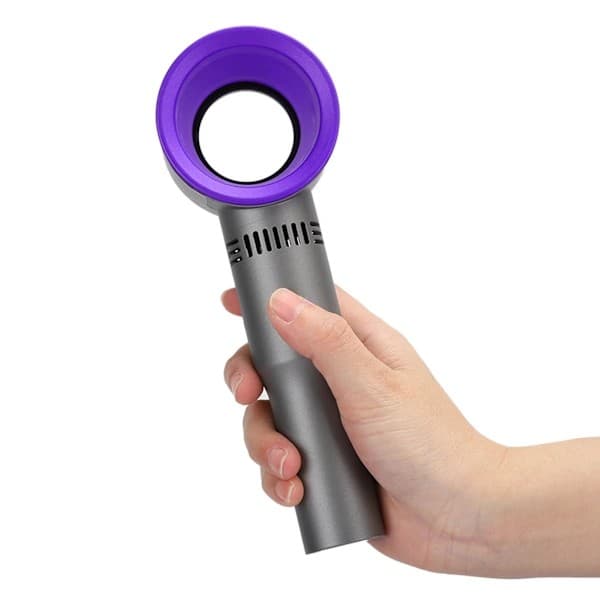 Bladeless Handheld Rechargeable USB Fan (Violet)