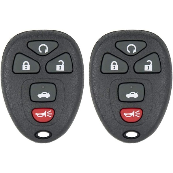 Ersättning för 2 Nya Nyckellösa Fjärrstart Bilnyckel Fob för 22733524 KOBGT04A Malibu Cobalt G5 G6 Grand Prix Lacrosse Allure