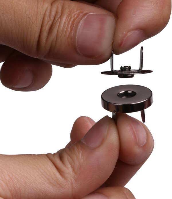 Magnetiske trykknapper for vesker, 6-pakning, 18 mm