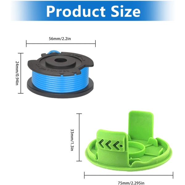 Trimmer-spole för Greenworks-trimmer - Ersättningslinjespole