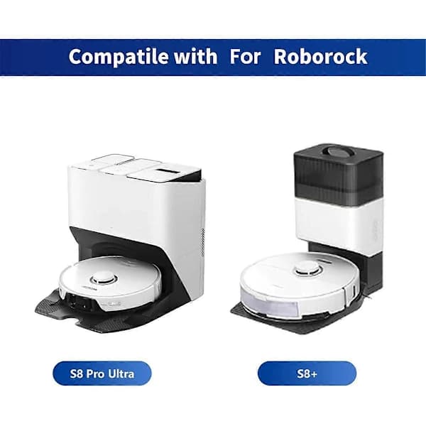 Tilbehørssæt til Roborock S8+/S8 Pro Ultra Robotstøvsuger Reservedele Hovedbørste