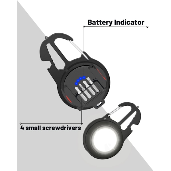 Mini Ficklampa 1000 Lumen Uppladdningsbar Cob Ficklampa Bärbar