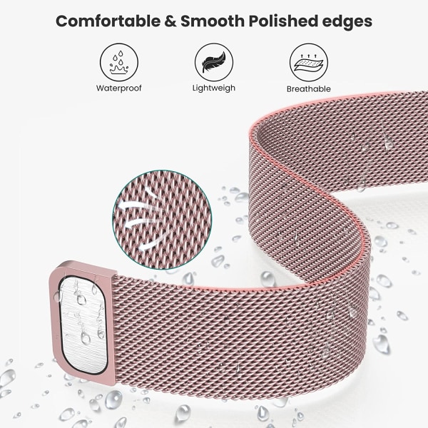 Magnetiskt armband för Apple Watch Band 41mm 40mm 38mm 49mm 45mm Rose Pink 42MM/44MM/45MM/49MM