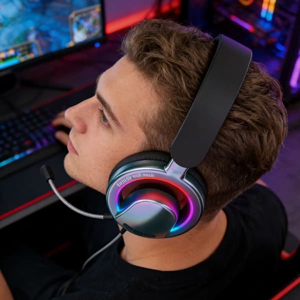 Over-ear Bluetooth-hovedtelefoner, Trådløse Bluetooth-hovedtelefoner, Sort
