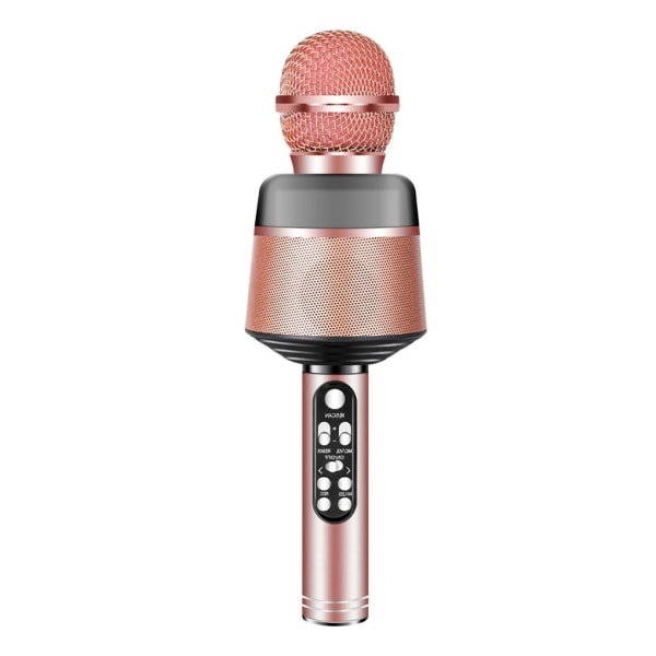 Mikrofon Bluetooth V5.0 Karaoke Mic Laddningsbar Led