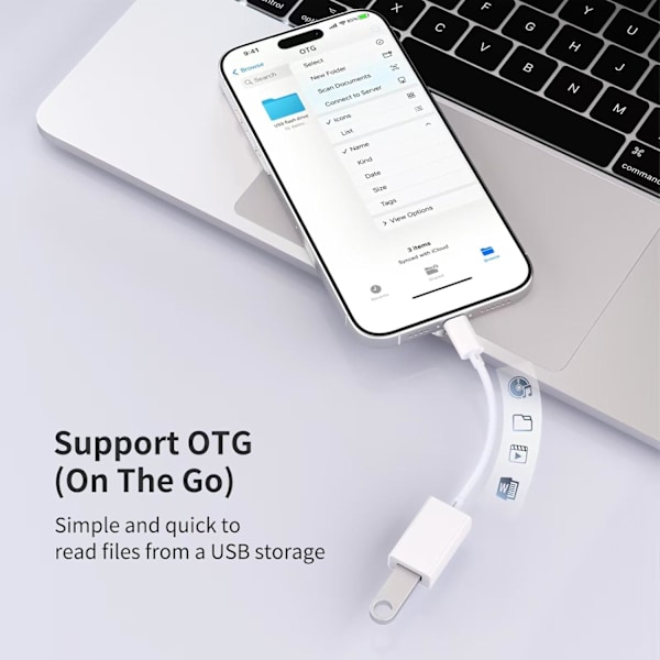 Högkvalitativ helt ny USB C till USB 3.0 Adapter [2-pack], USB C Hane till USB Hona OTG Kabel Thunderbolt3 till USB Adapter Kompatibel