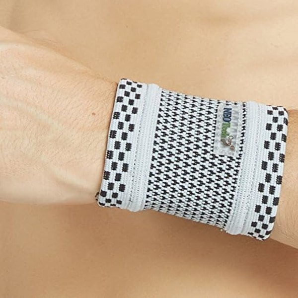 2025 Senaste Modell Armband - Lätt, Elastiskt, Män, Kvinnor, Höger eller Vänster (Grå Färg, Storlek M, 1 Enhet) Grå Medium (1-pack)