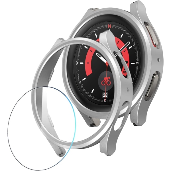 Skärmskydd kompatibel med Samsung Galaxy Watch 5 Pro, 【4+2