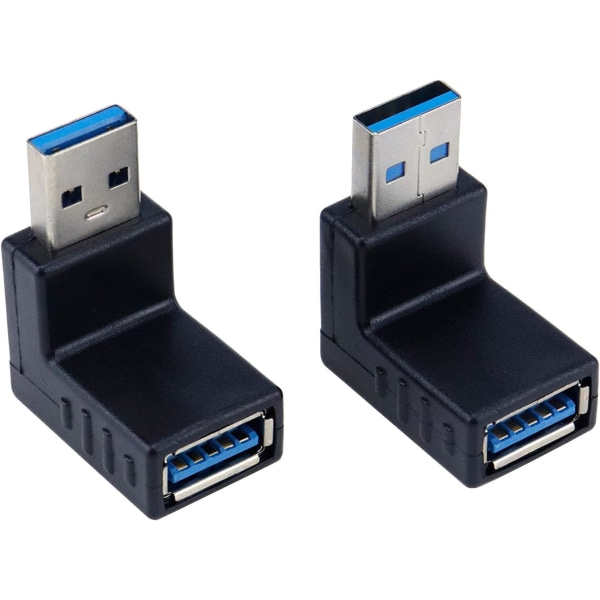 USB 3.0 A Han till Honkontakt 90 Grader Vinkel L