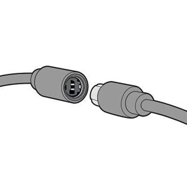Högkvalitativt, helt nytt 2-pack ersättningsdongel USB-sladd för Xbox 360 trådbundna handkontroller - Mörkgrå