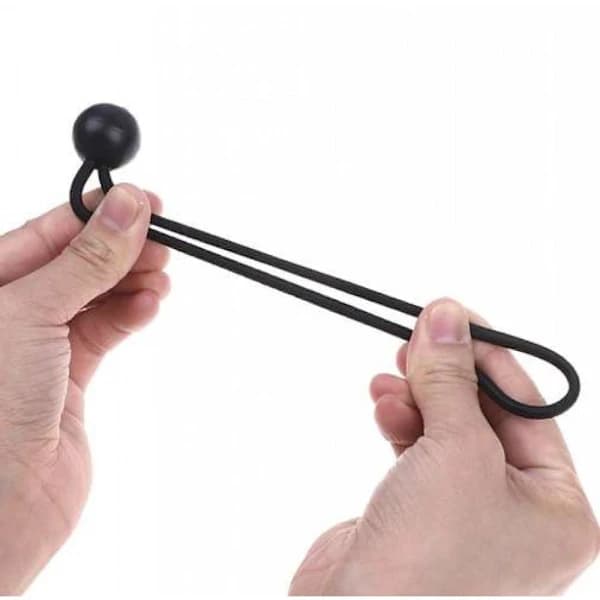 10-pak - Presenningsfastgørelse - Elastisk{bt} Sort-FO-
