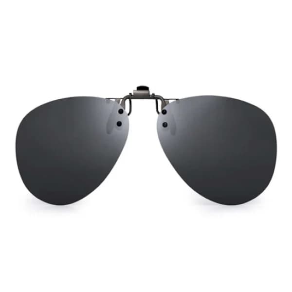 Sorte Clip-on Aviator Solbriller Pilotbriller