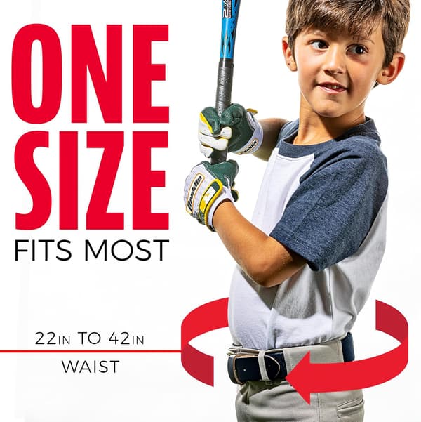 Franklin Sports MLB Ungdomsbelte for Teeball, Baseball + Softball - Justerbart - Gutter og Jenter