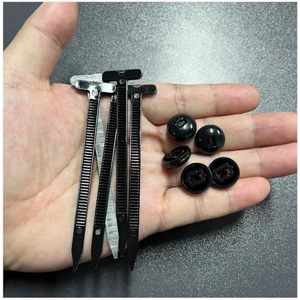 200 stk. kabelbindere nylon lynlås quick release til bilreparation - plastikclips universal
