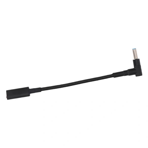 USB C til DC 4,5x0,6 mm adapter for HP bærbar lading