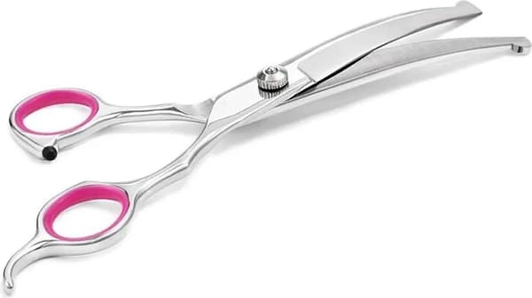 Böjd Hundsax 19 cm Silver/Rosa