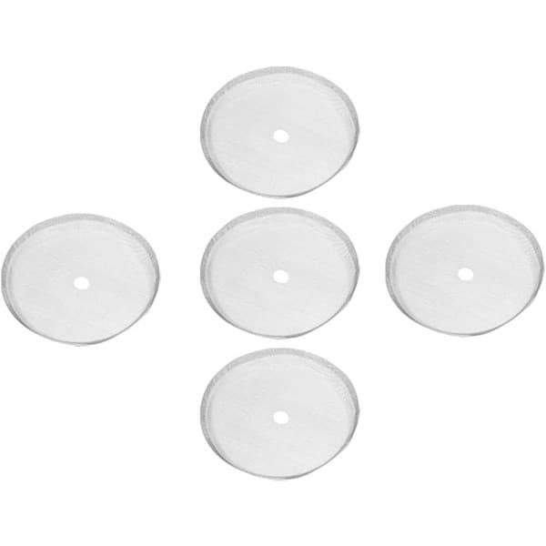 Fransk pressfilterbytespatroner, 5-pack, 2,6-tums universellt rostfritt stål.