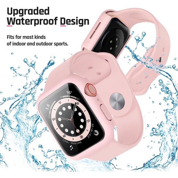 Vattentätt case för Apple Watch 40Mm Se (2:a generationen) Series 6 5 4 Screen Pink 40mm