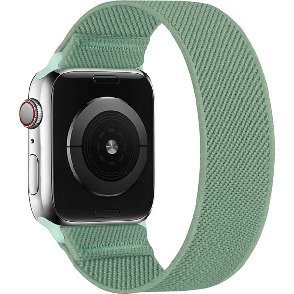 Stretchiga nylon solo loop-band kompatibla med Apple Watch Cactus 42/44/45/49mm M