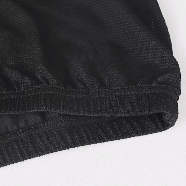 2025 Senaste Modell Herr Split Side Korta Shorts Sexiga Andningsbara Stora Split Sidor Mesh Träningsshorts Svart XX-Large