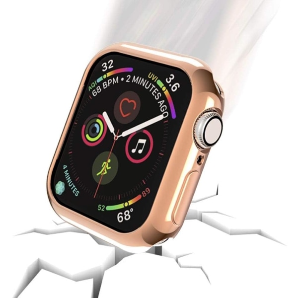 För Apple Watch Series 5/4 44mm Plätering Rund Rose Gold