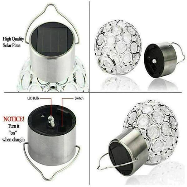 Vanntett hul solcelle LED-lysekrone