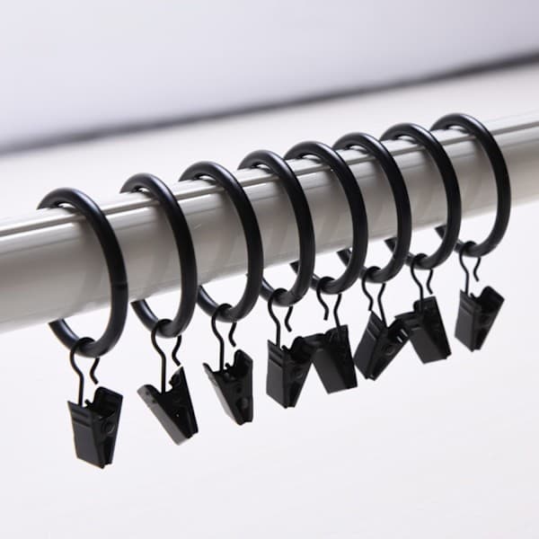 Sett med 20 gardinklips 3,0 mm x 25 mm