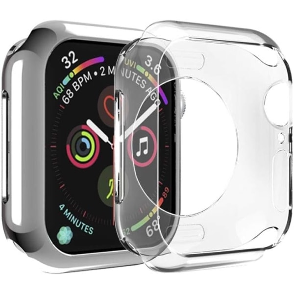 för Apple Watch Series 54 44mm Plating Round Transparent