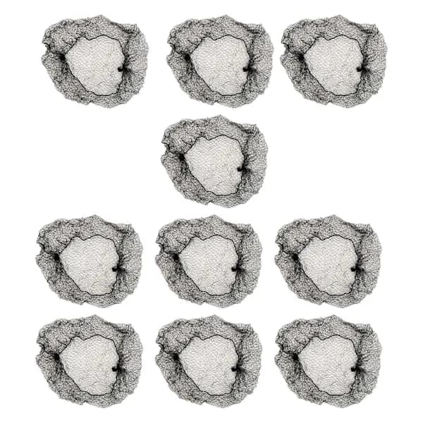 5x 10 Stykker, Usynlige, Hårnet, Usynlige, Mesh Elastisk Kant Hårnet, Mesh Net