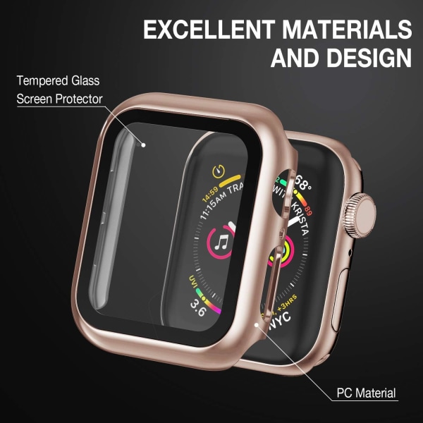 Fodral Kompatibelt med Apple Watch 42MM Serie rose gold 3/2/1 42mm