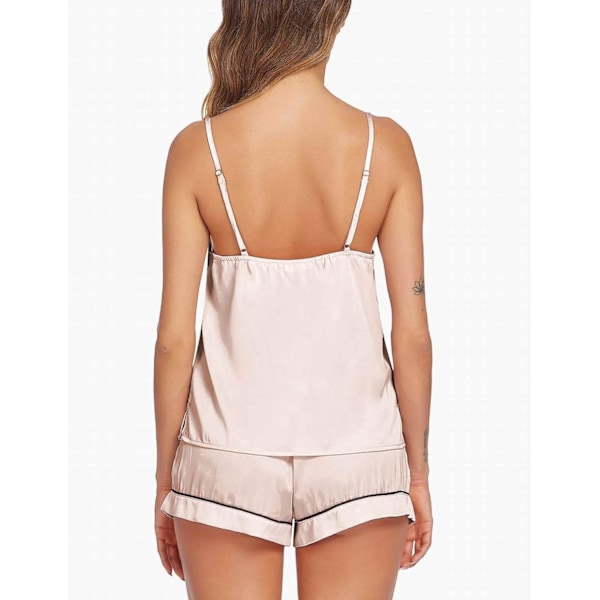 2025 Senaste Modell Satin Pyjamas Dam Mjukt Sovplagg Sexiga Underkläder Siden Cami Shorts Set Nattkläder S-XXL