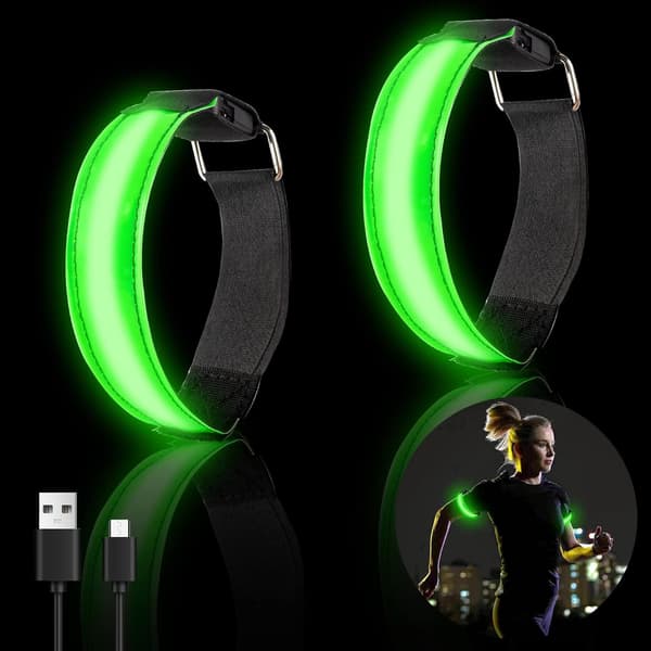 LED-armbånd - Reflekterende løbelys med høj synlighed